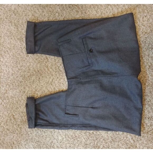 NSF Wool Edith cropped trousers size 28 charcoal gray new without tags - Picture 3 of 6